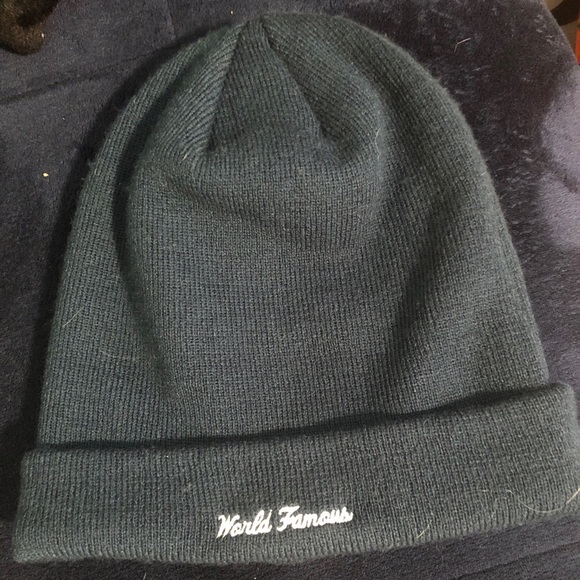 Supreme Navy Blue Cross Box Logo Beanie FW20 - Picture 3 of 3